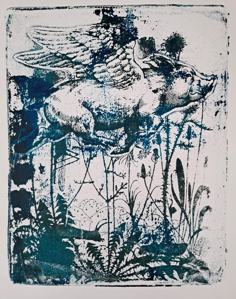 natalyaoart NatalyaO Natalia Okoń-Rudnicka Grafika Odciski PegazPig